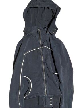 Navy Hooded Industry racing Jacket